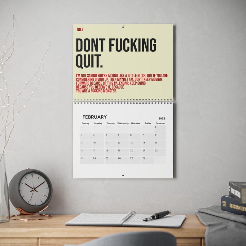 🤣Your Kick-Ass Motivational Calendar (2025)