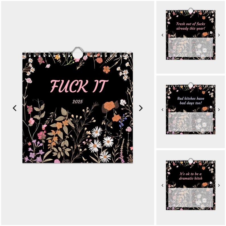 🔥Funny ‘Fuck It 2025’ Calendar