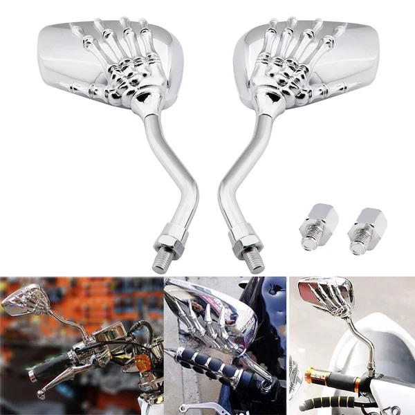 🏍️Pairs of Distinctive Skull Hand Rearview Side Mirror☠️