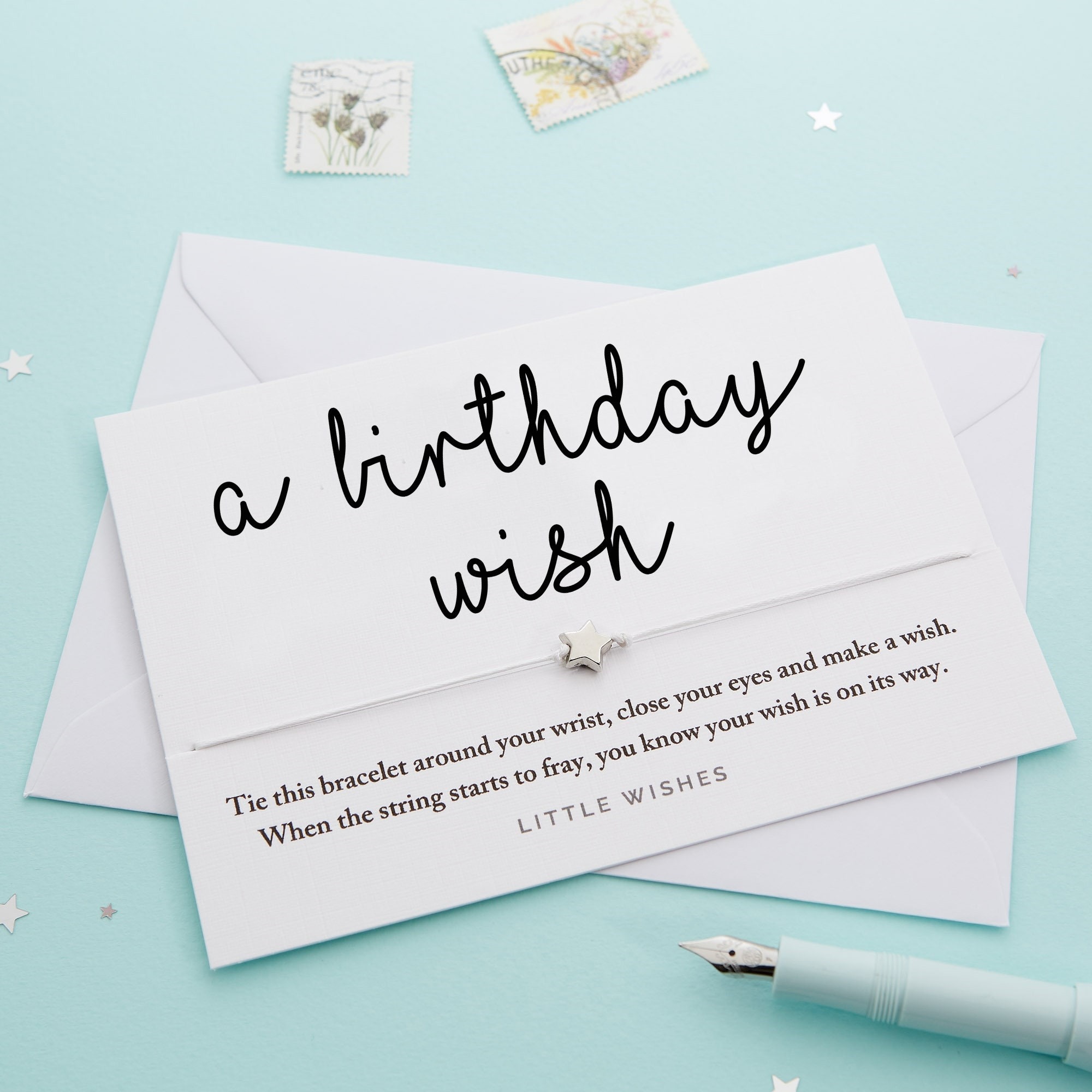 💖Star Bracelet Wishes Card Gift