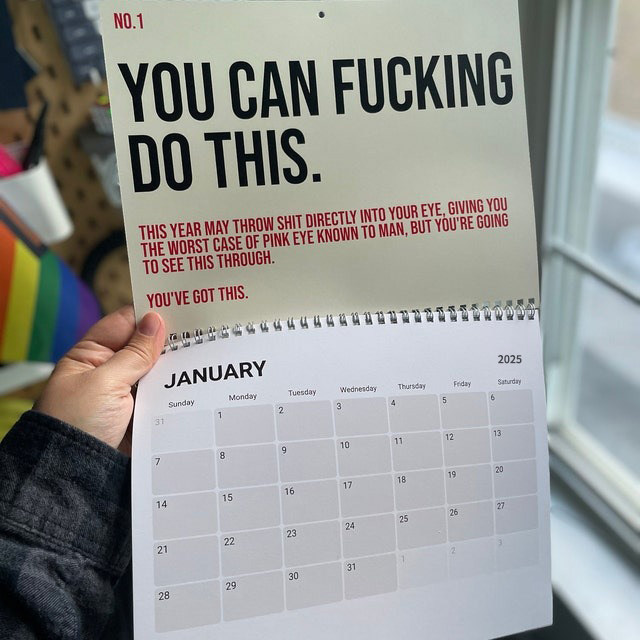 🤣Your Kick-Ass Motivational Calendar (2025)