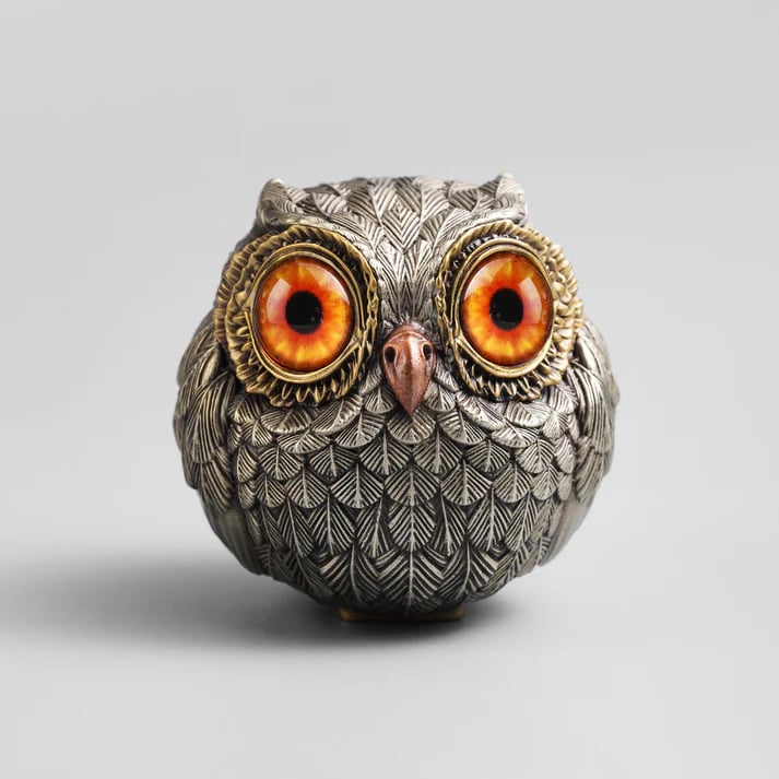 🔥LAST DAY SALE 49% OFF🦉Bronze Lucky Owl Guardian-The Wise Watcher of the Felt