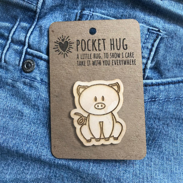 👼CUTE WOODEN ANIMAL POCKET PAL✨