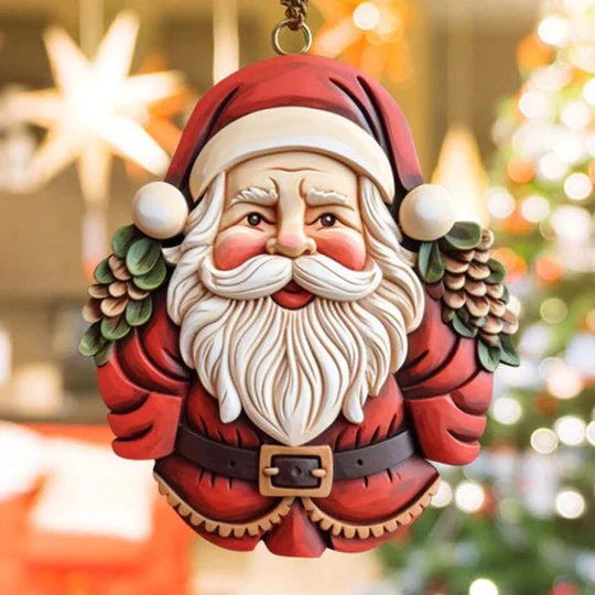 Resin Santa Claus Pendant