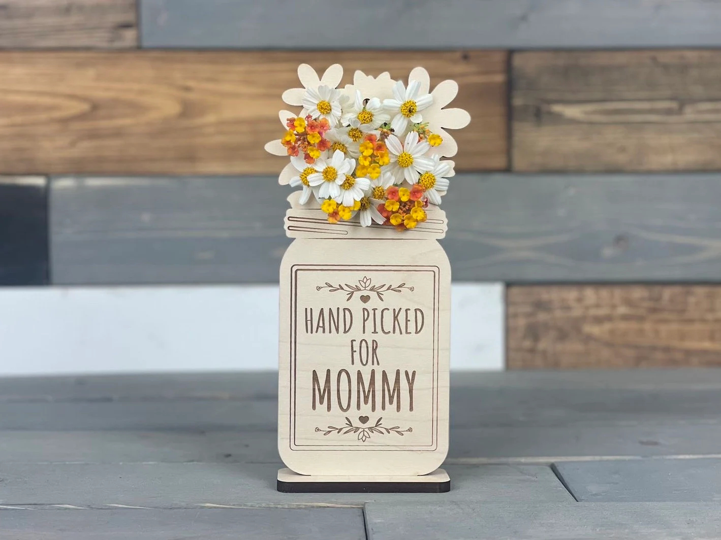 Picked For Mommy Flower Stand