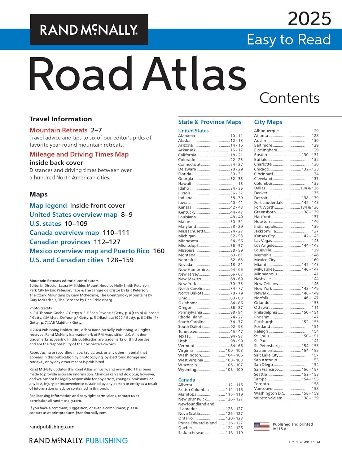 Rand McNally Road Atlas 2025