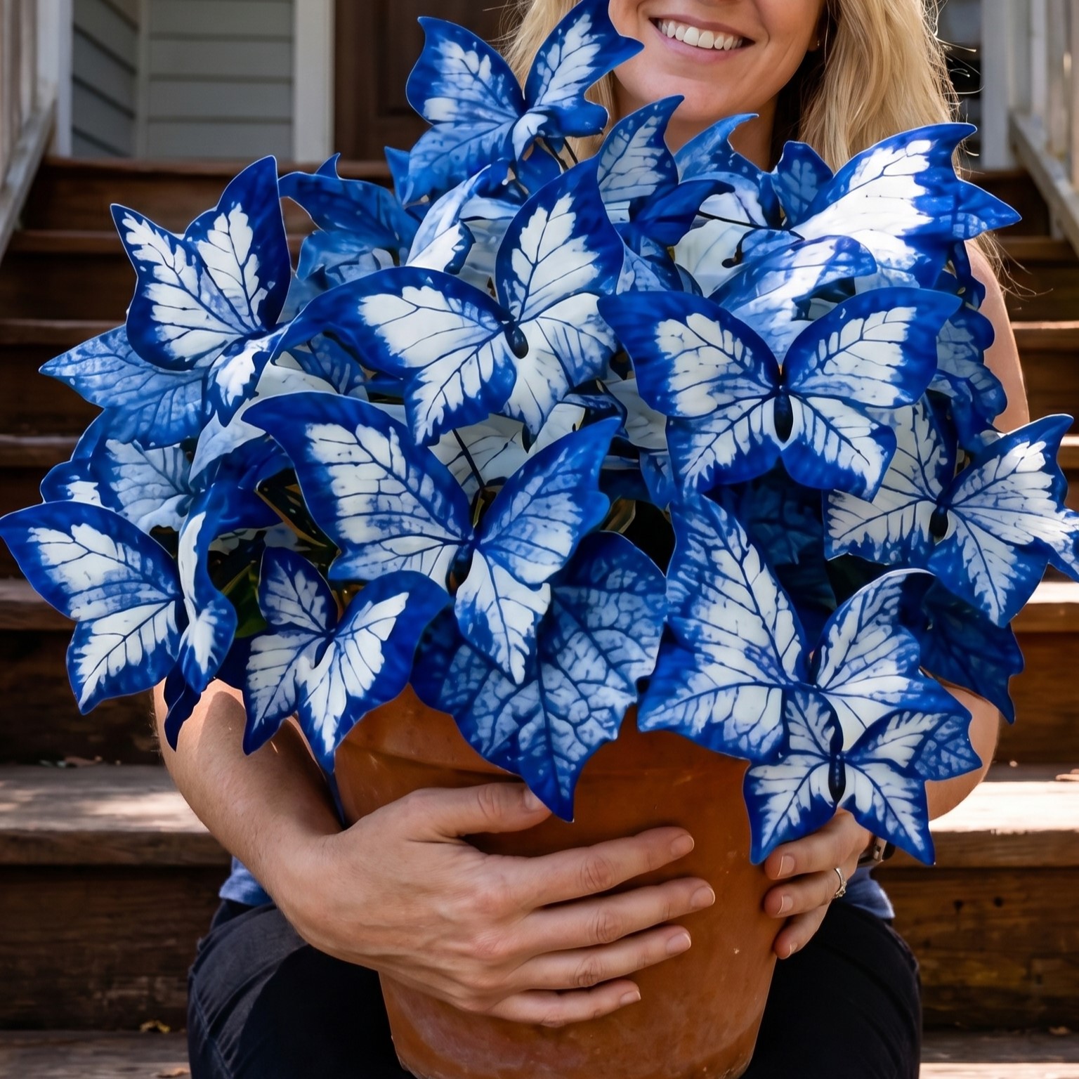 🔥Last Day: BUY 3 GET 1 FREE - 🍃🦋 Butterfly Leaf Hosta Seeds: Add a Touch of Whimsy to Your Garden!(🌿1 pack = 100 Seeds)