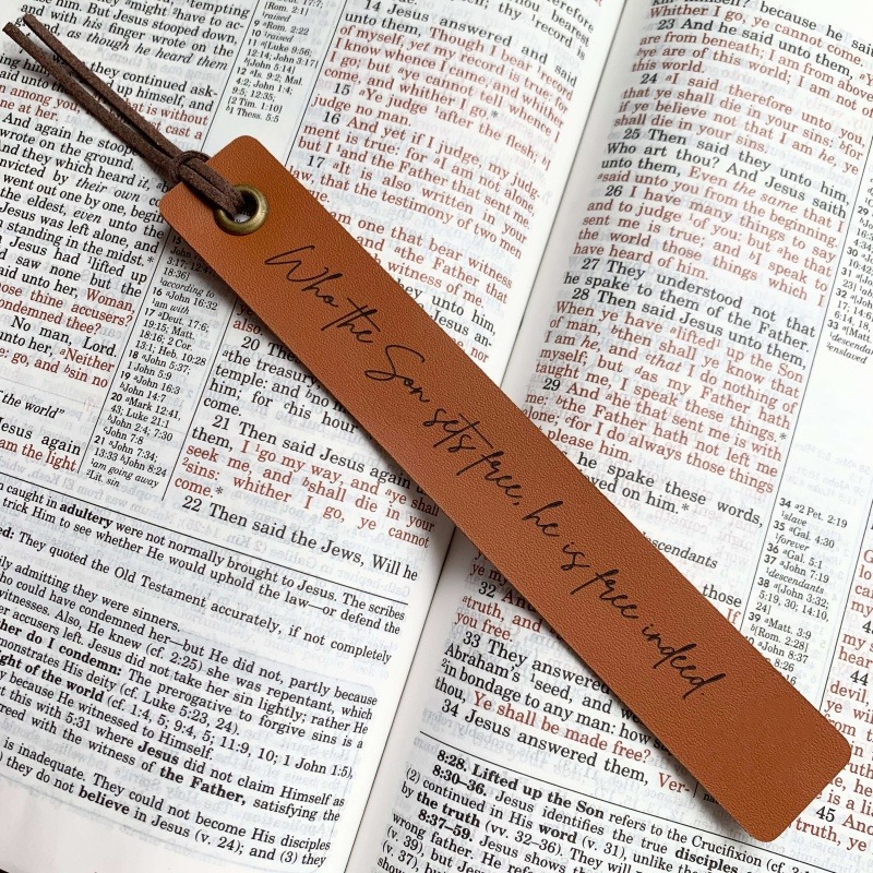 🥰Leather Printed Bookmark