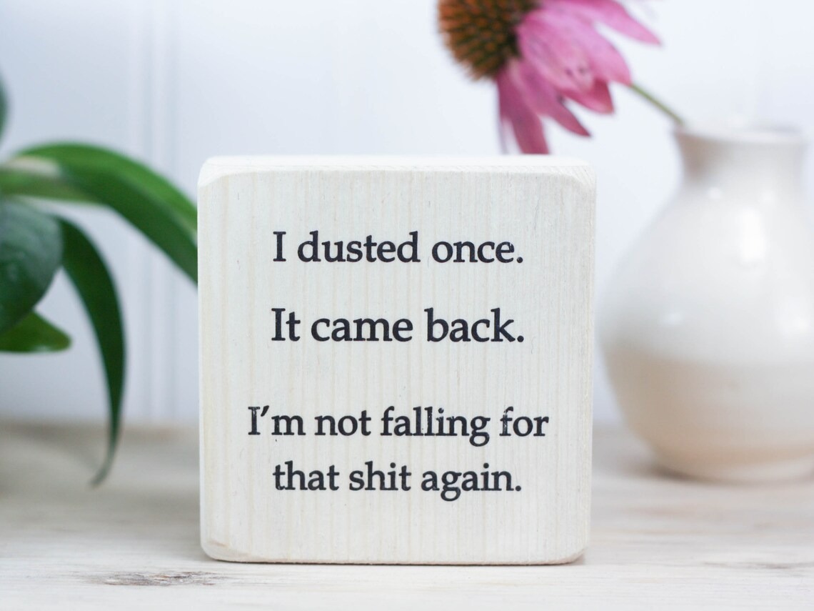 ✨Small desk sign with funny saying