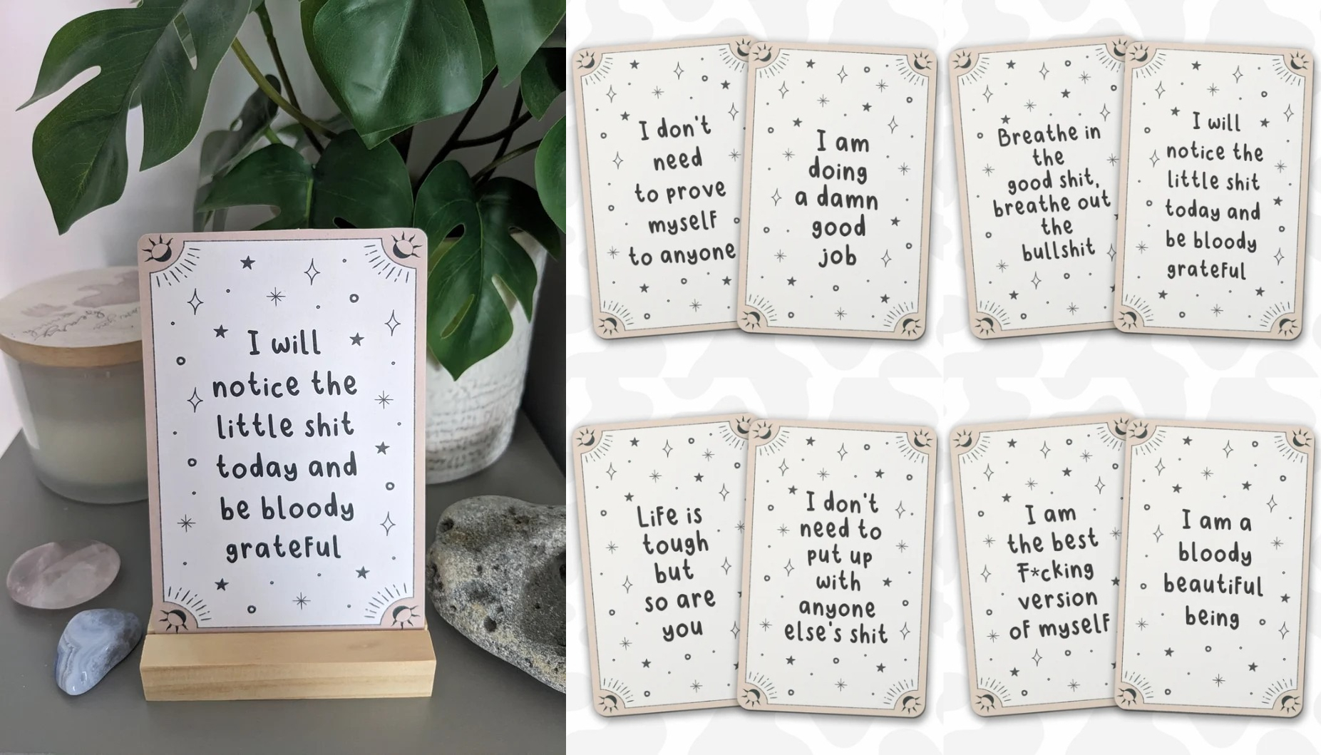 Funny Sweary Affirmation Cards