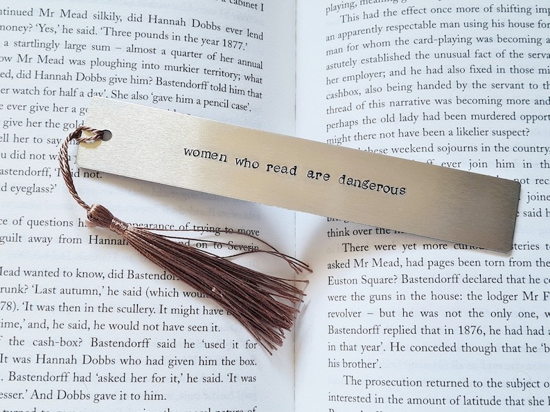 🔖 Hand Stamped Metal Bookmark