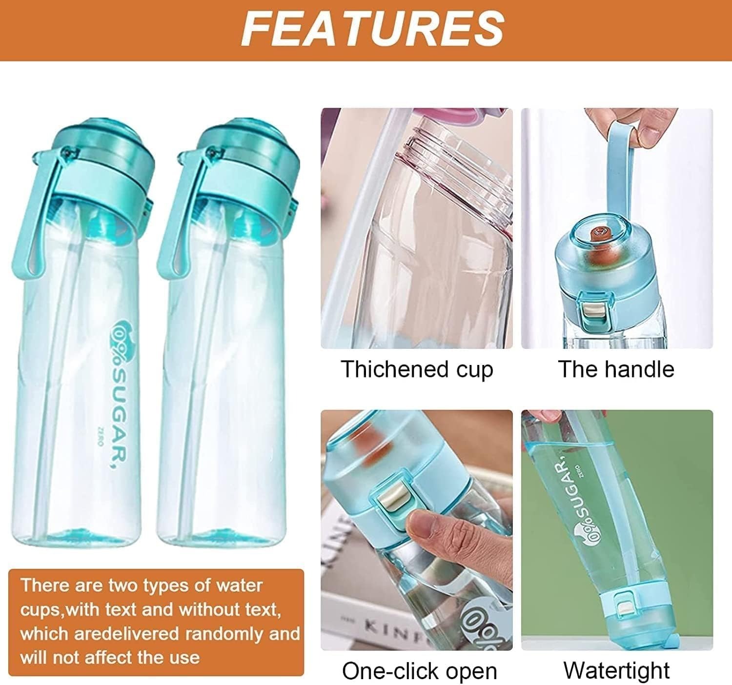 🔥2023 Hot Sale 50% Off 🍑Funny Portable Fruit Aromatherapy Water Bottle🥤