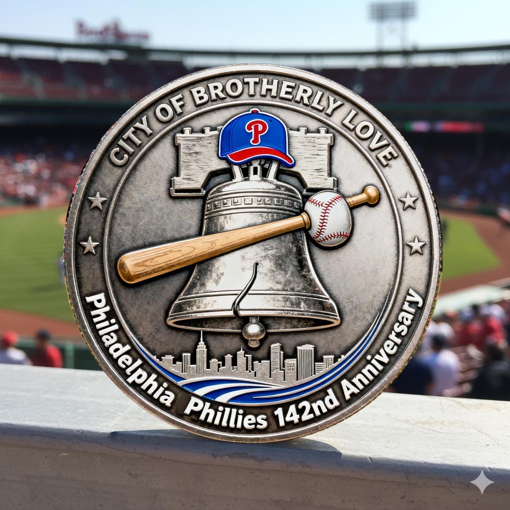 Philadelphia Phillies 142nd Anniversary Commemorative Coin