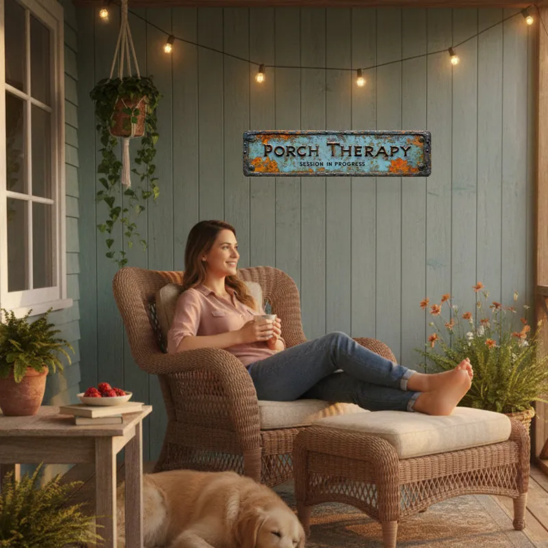 🔥Summer Sale 49% OFF🔥Country-style "Porch Healing" Metal Sign