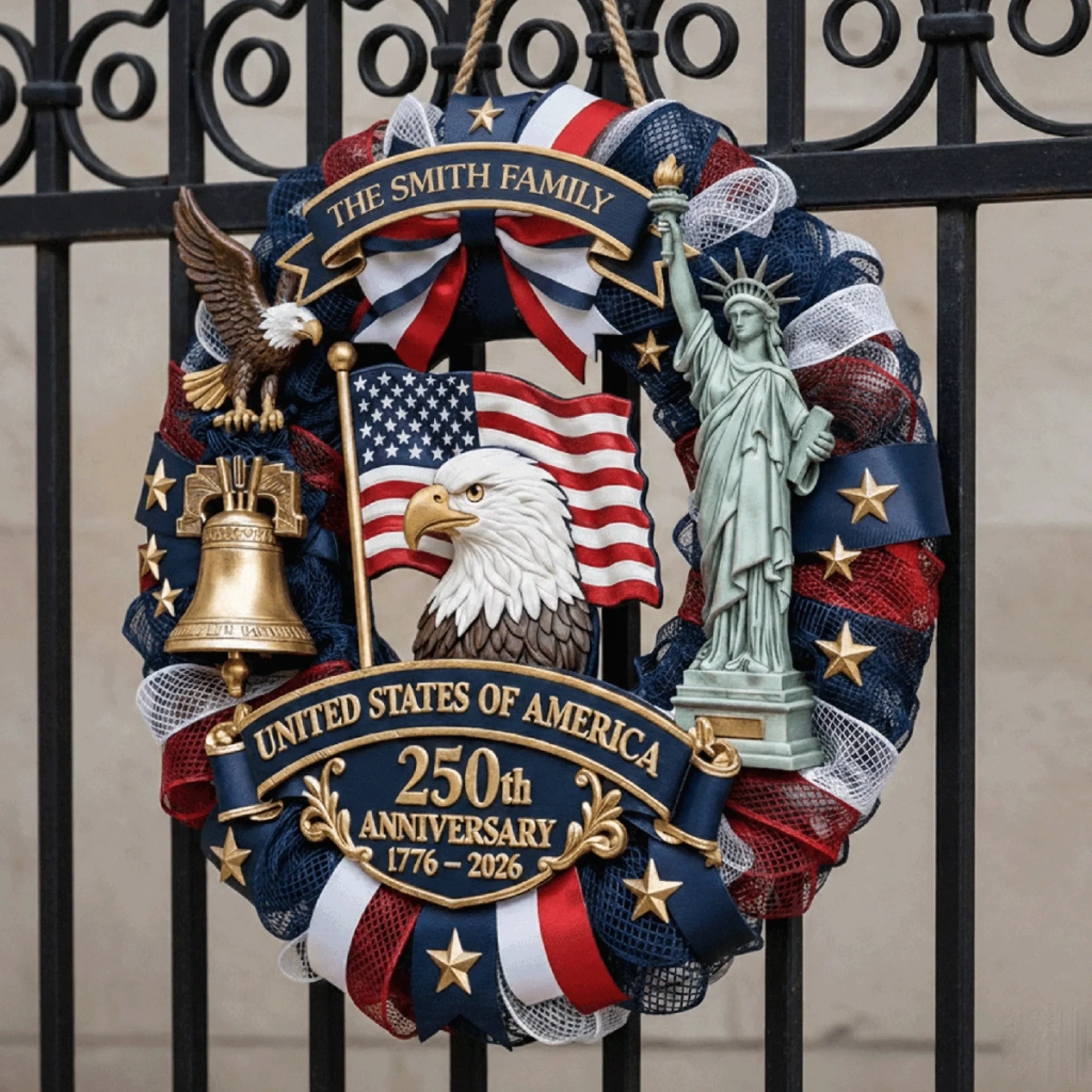 Family Forever United – Custom America 250th Anniversary Wood Sign 🇺🇸