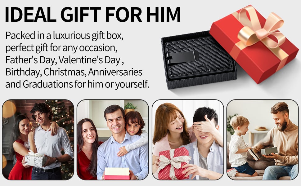 ridge wallets for men/money clip/slim/Minimalist /bifold wallet/pop up /thin/blocking