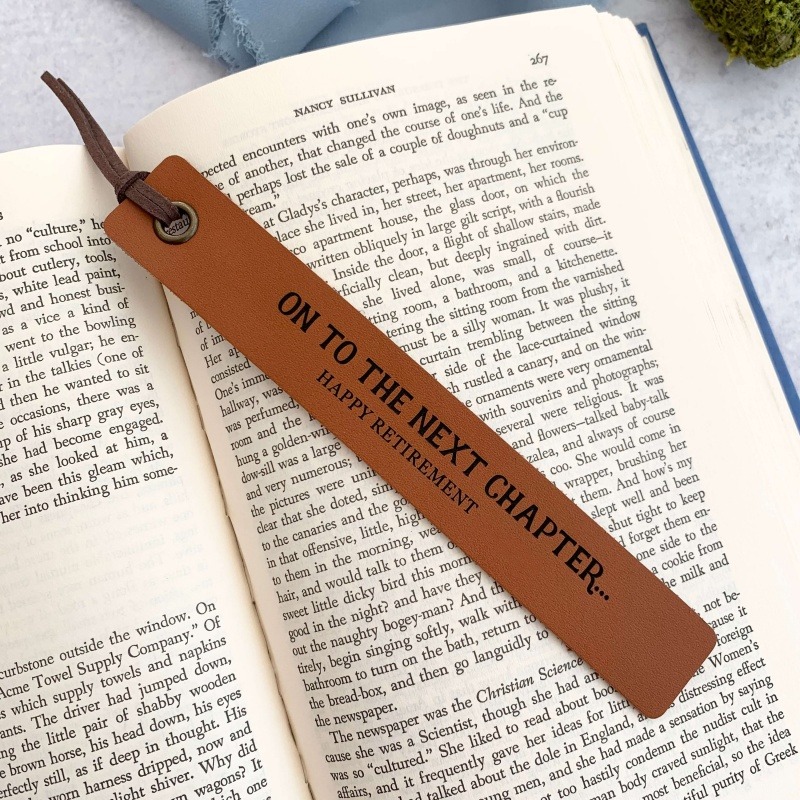 🥰Leather Printed Bookmark