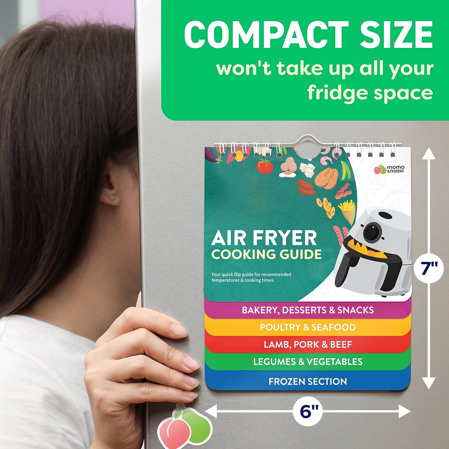 Air Fryer Cheat Sheet Cooking Guide Booklet