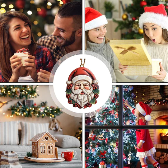 Resin Santa Claus Pendant