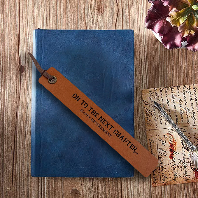 🥰Leather Printed Bookmark