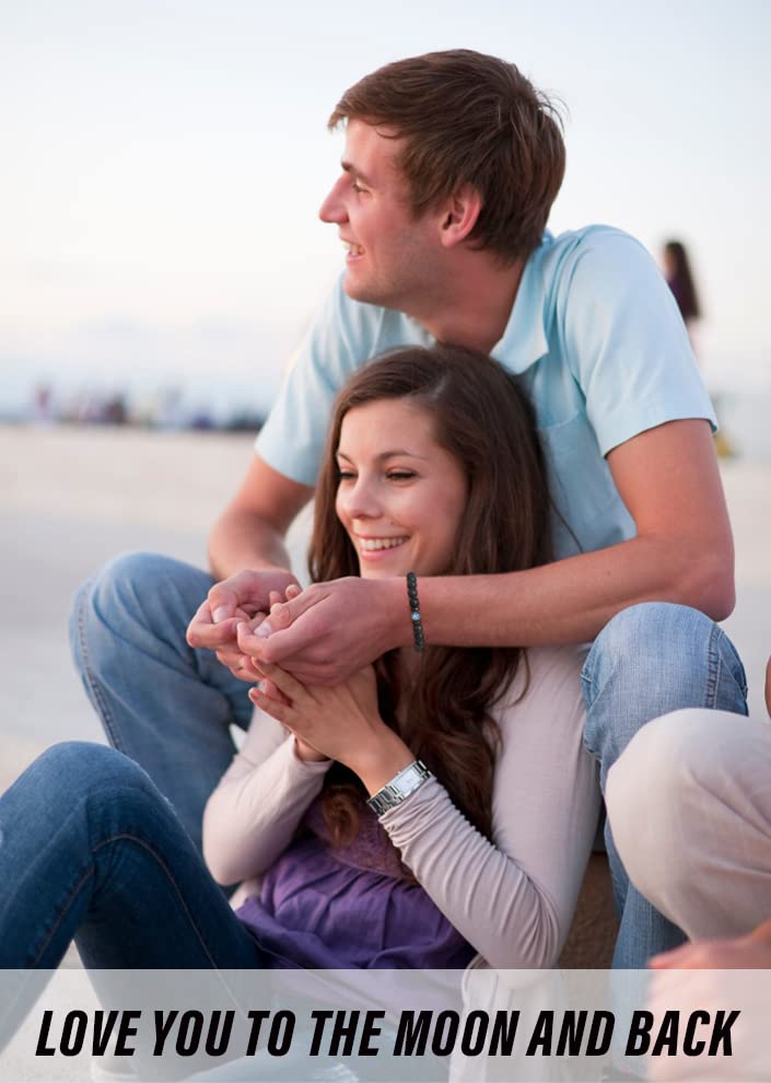 Valentine's Day Specials-Natural Volcanic Rock Beaded Bracelet