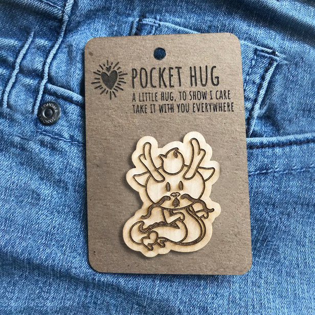 👼CUTE WOODEN ANIMAL POCKET PAL✨