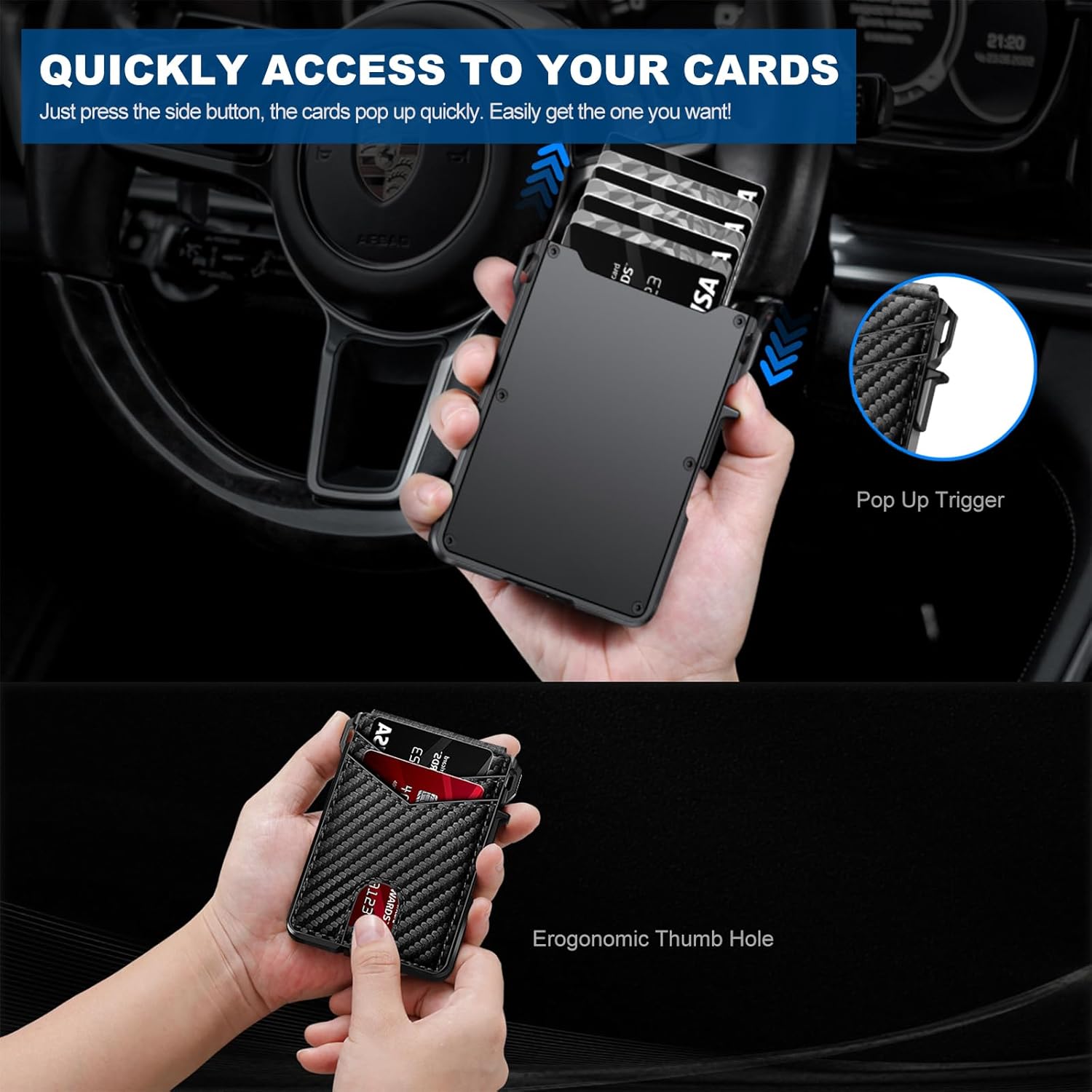 🔥Hot Sale 49% OFF🔥Men's Light Luxury Leather Pop-up Bifold Wallet