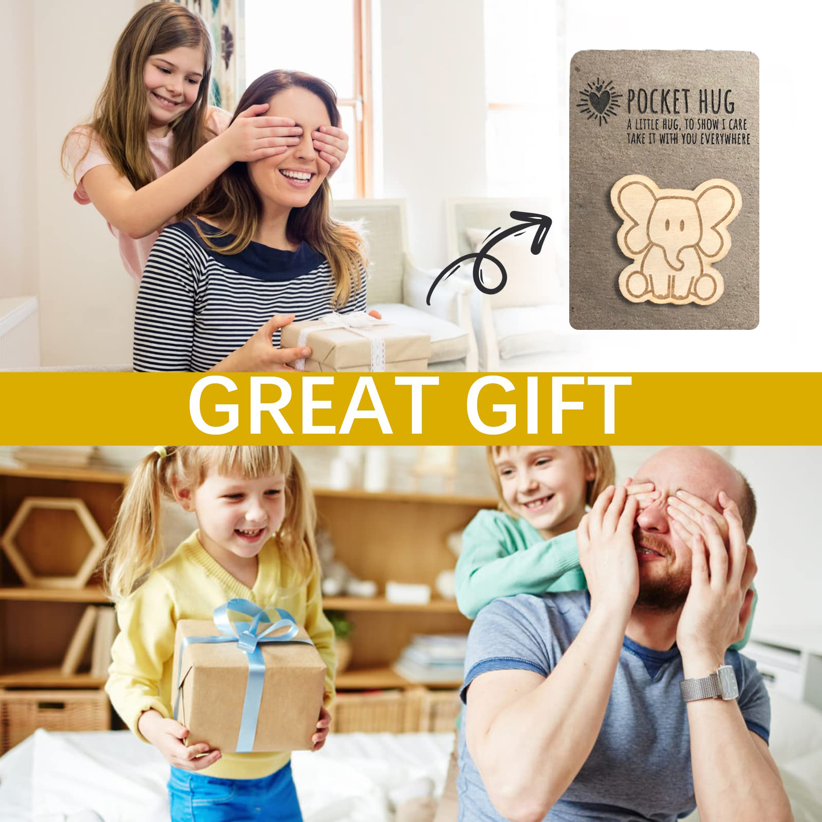 👼CUTE WOODEN ANIMAL POCKET PAL✨