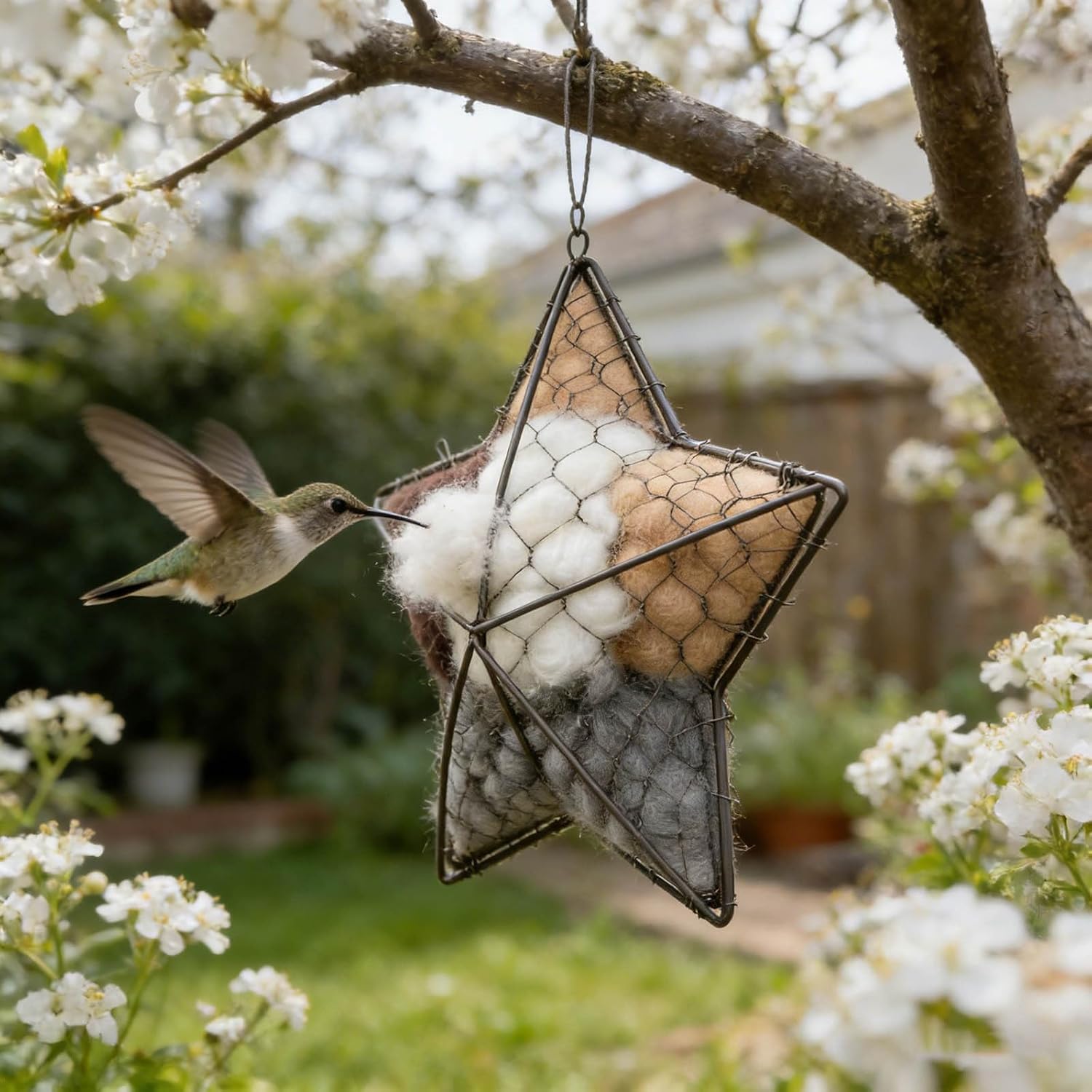 🔥LAST DAY 50% OFF - 🕊️🏡Handmade Natural Alpaca Fiber Bird Nesting Heart❤Bird lovers gift