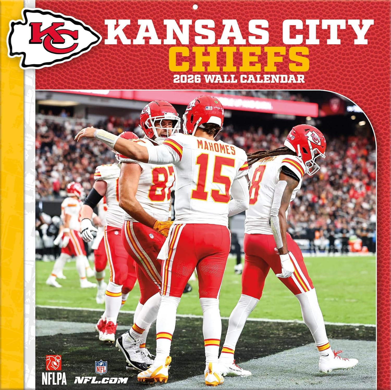 Kansas City Chiefs 2026 Team Wall Calendar
