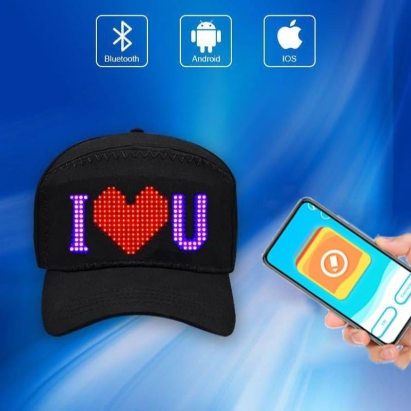 Personalized LED Display Cap