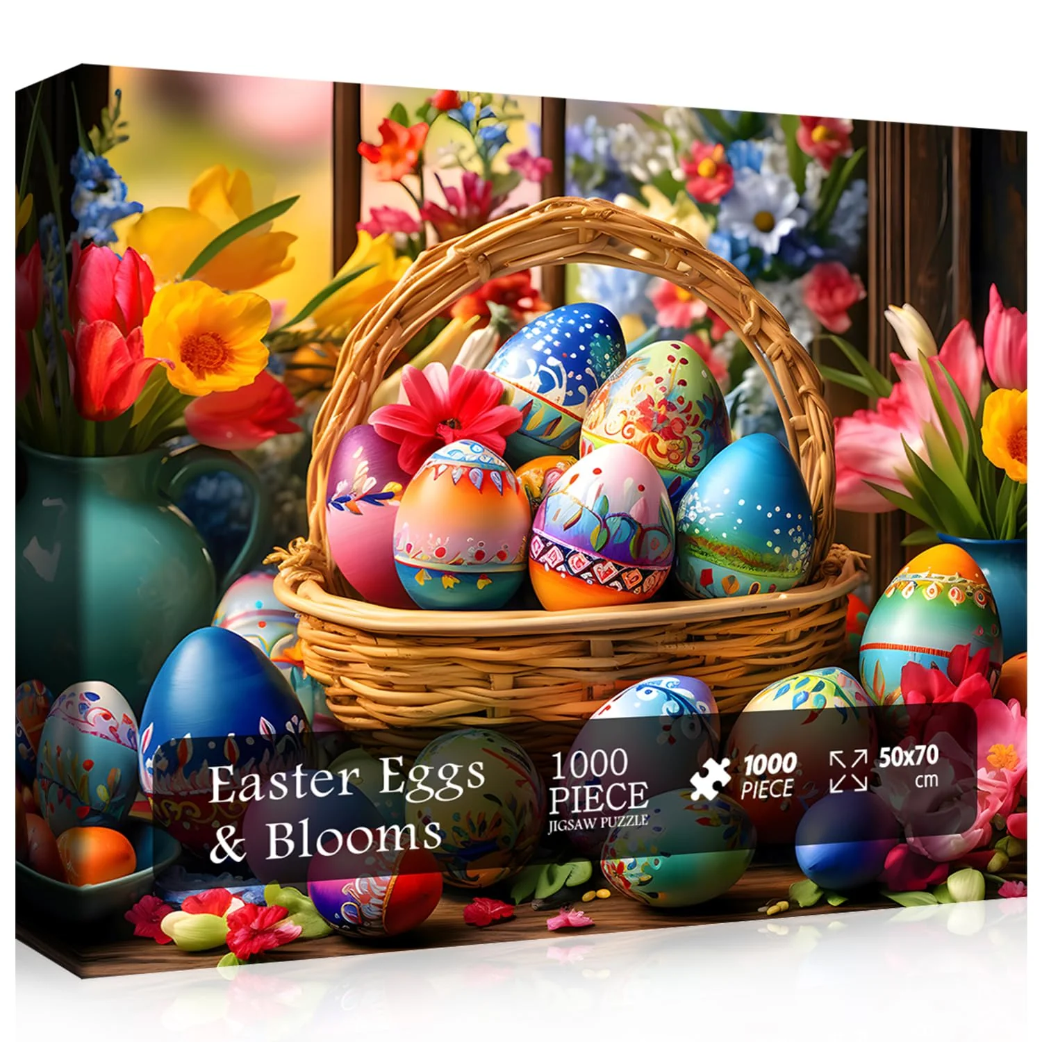 Easter Eggs & Blooms Jigsaw Puzzle 1000 Pieces