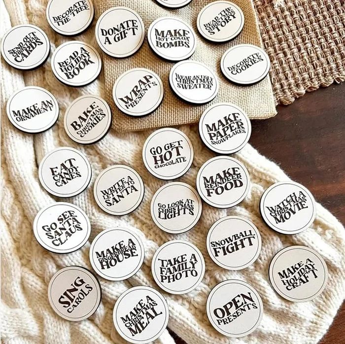 🎄Christmas Countdown Tokens Set