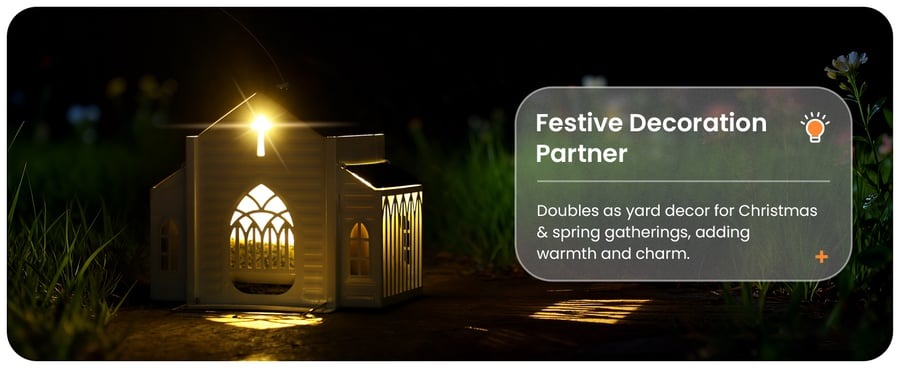 🔥Last Day 49% OFF-✝️Church-Shaped Metal Solar Bird Feeder(✨Same as in the video)
