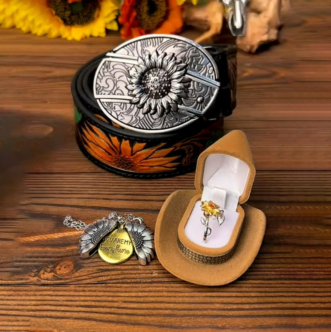 🌻Sunflower Belt Gift Set