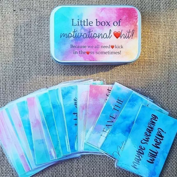 ☪Funny Motivation Cards Gift ✡️(1 Set of 20 Sheets)