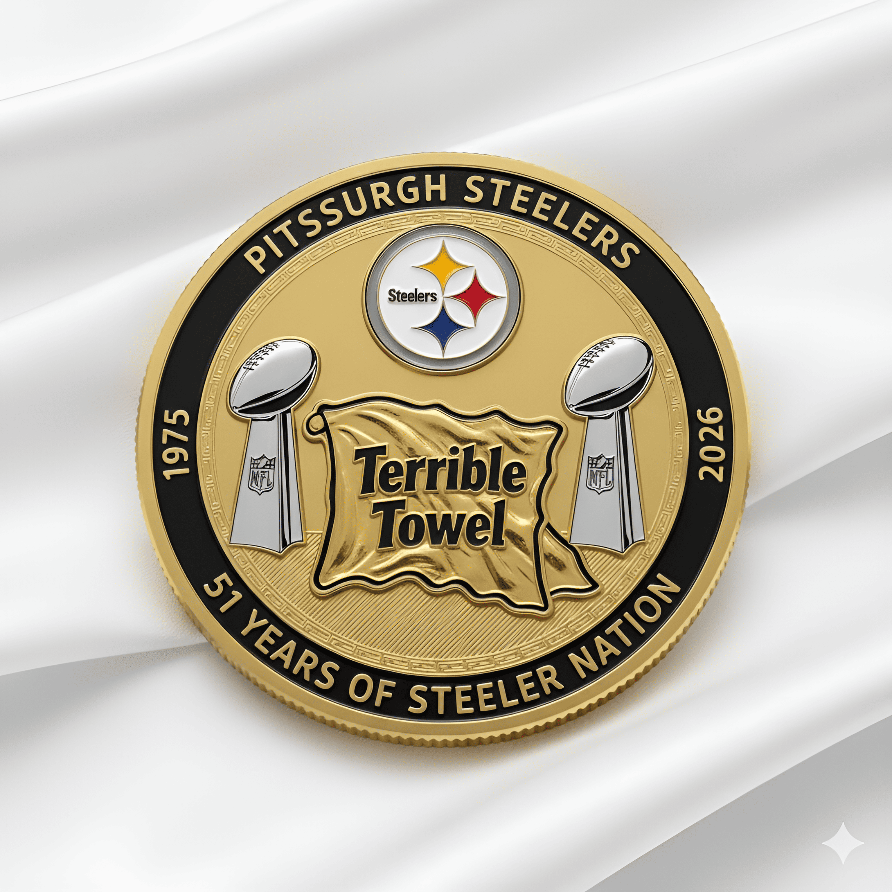 Pittsburgh Steelers "Terrible Towel" 51st Anniversary Commemorative Coin