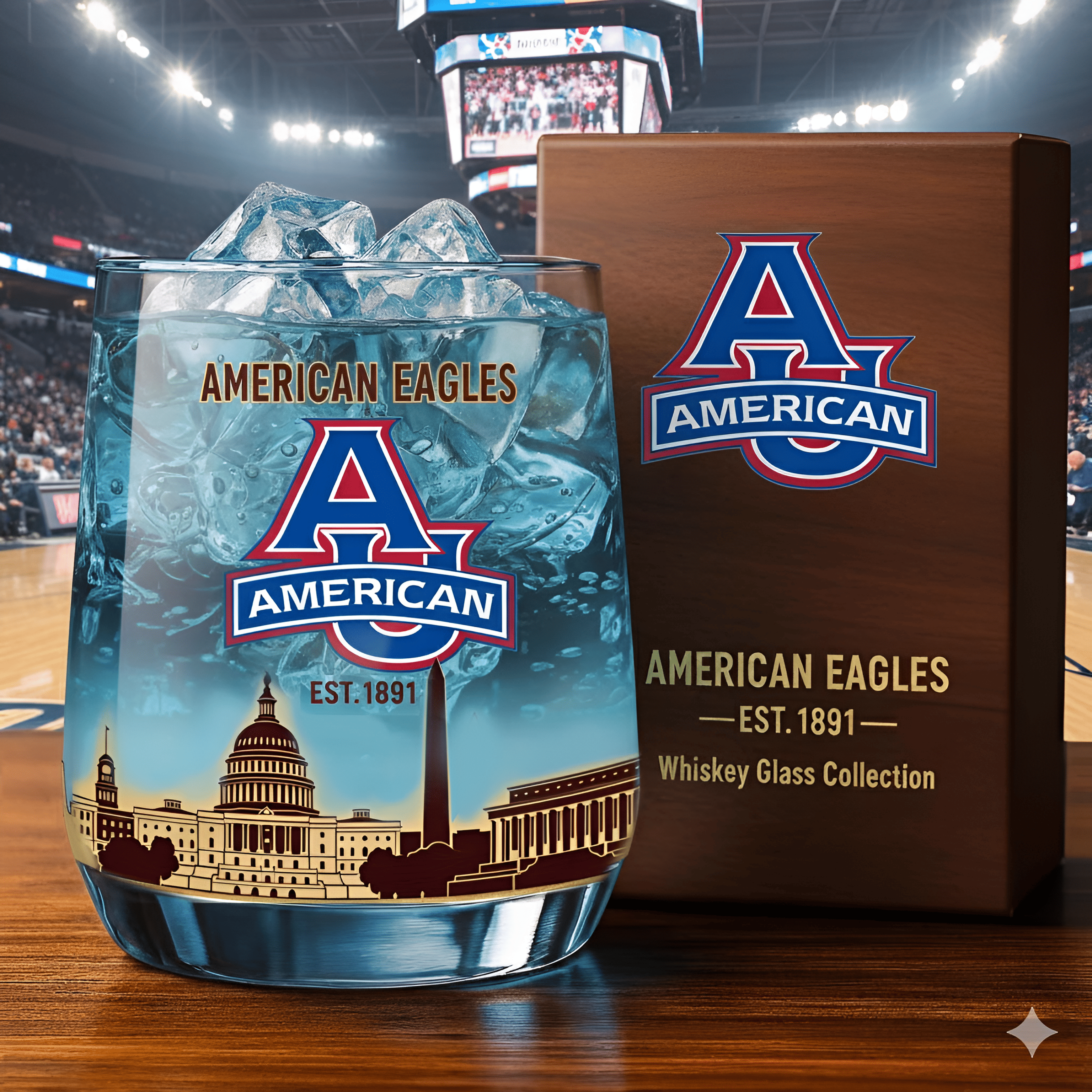 American Eagles Whiskey Glass