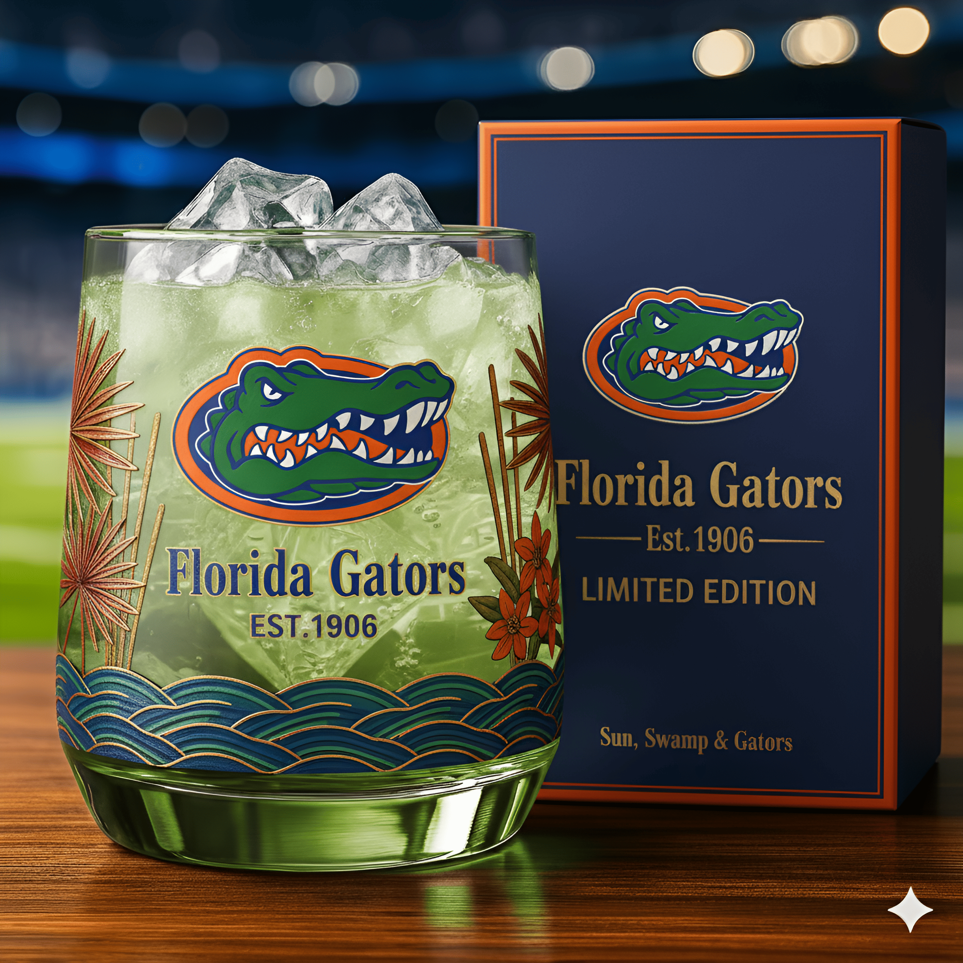 Florida Gators Whiskey Glass