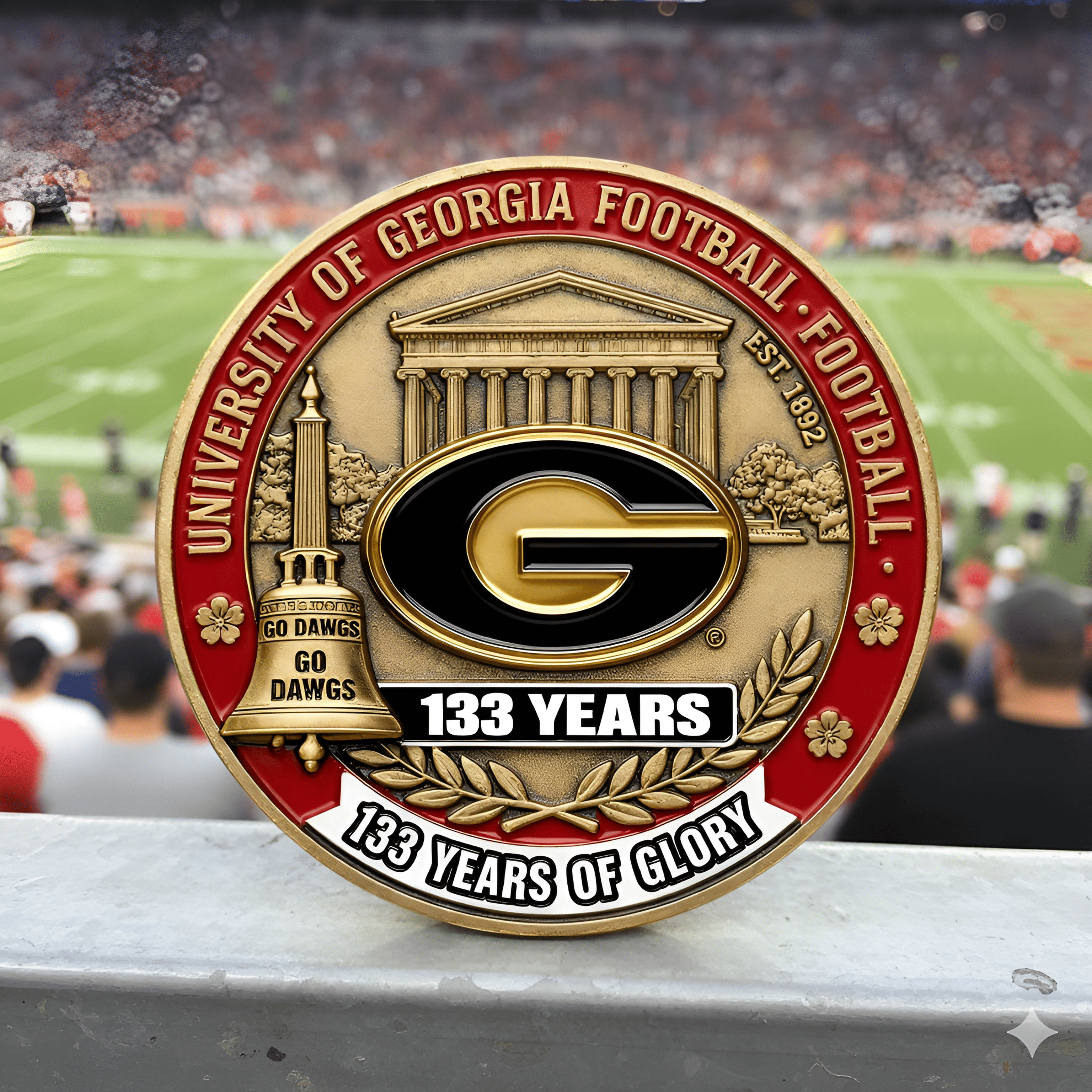 Georgia Bulldogs Football 133th Anniversary Commemorative Coin