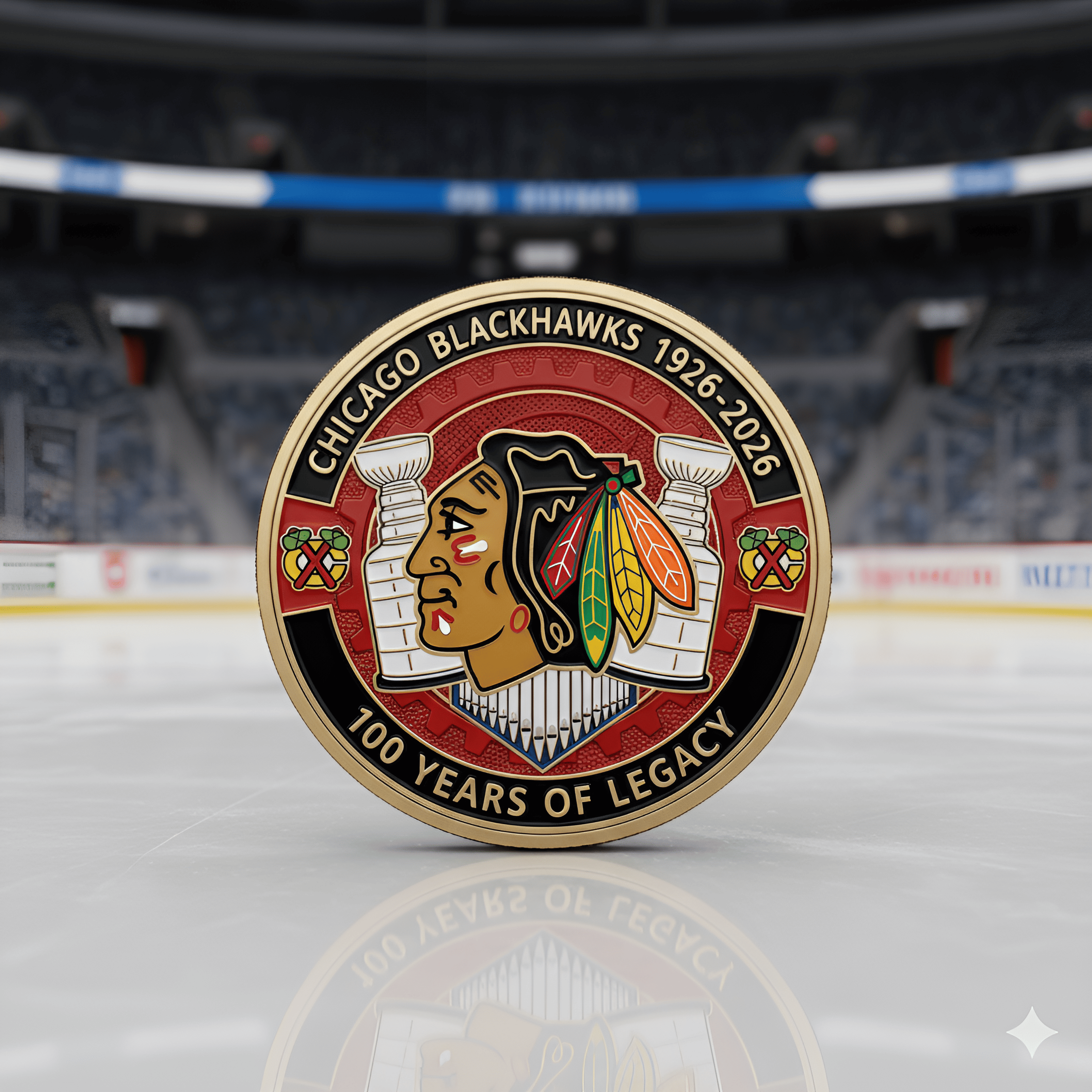 Chicago Blackhawks 100th Anniversary Commemorative Coin 