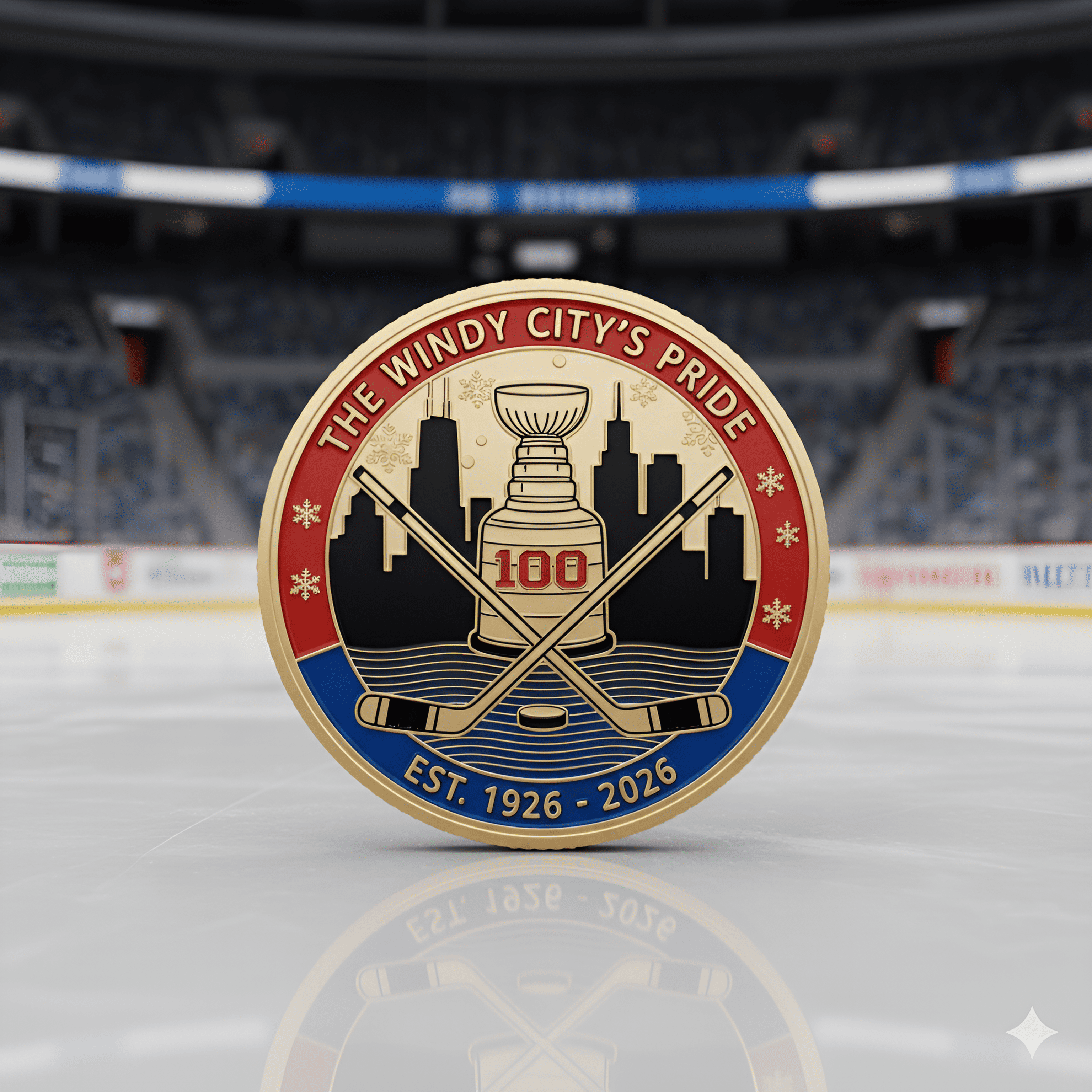 Chicago Blackhawks 100th Anniversary Commemorative Coin 