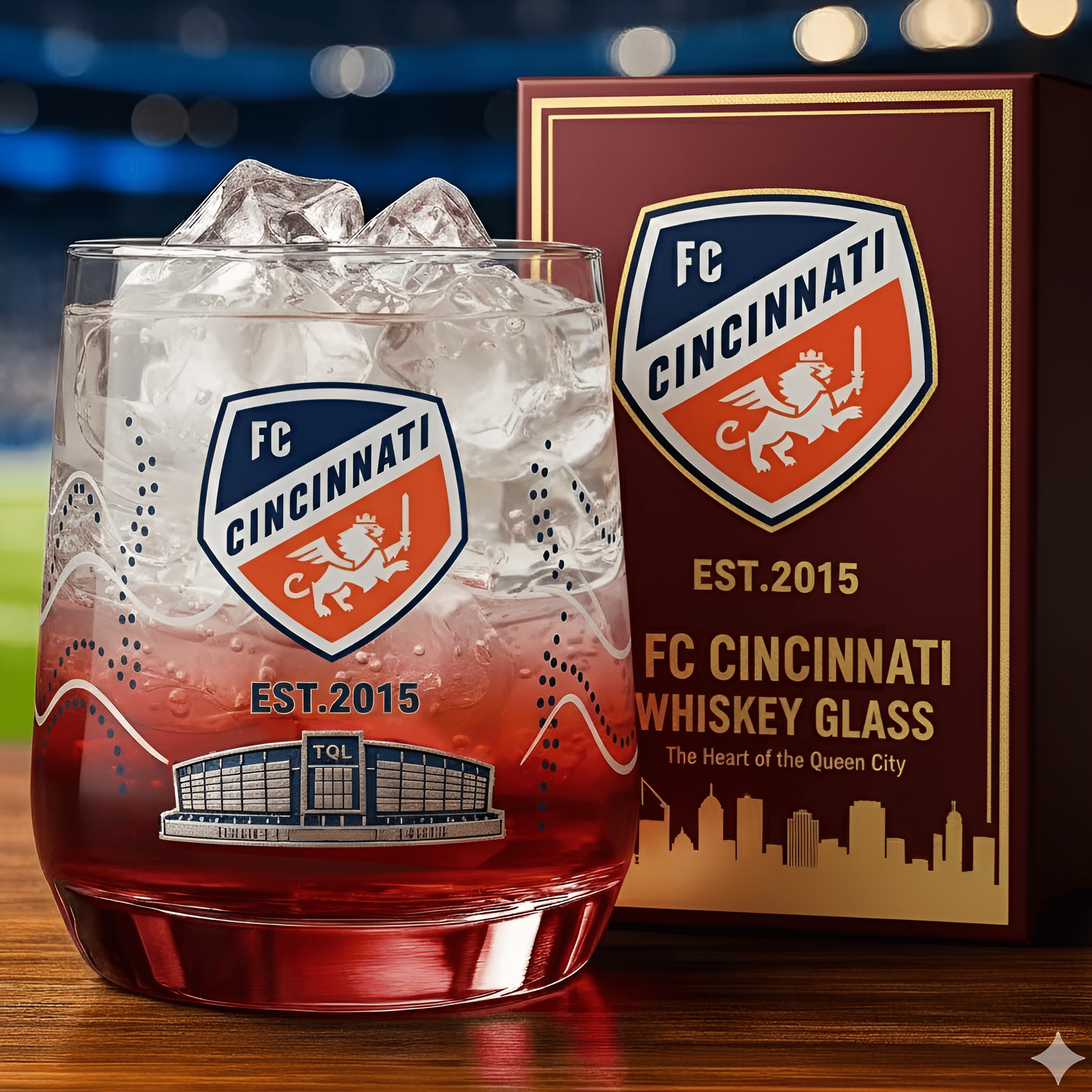 FC Cincinnati Whiskey Glass