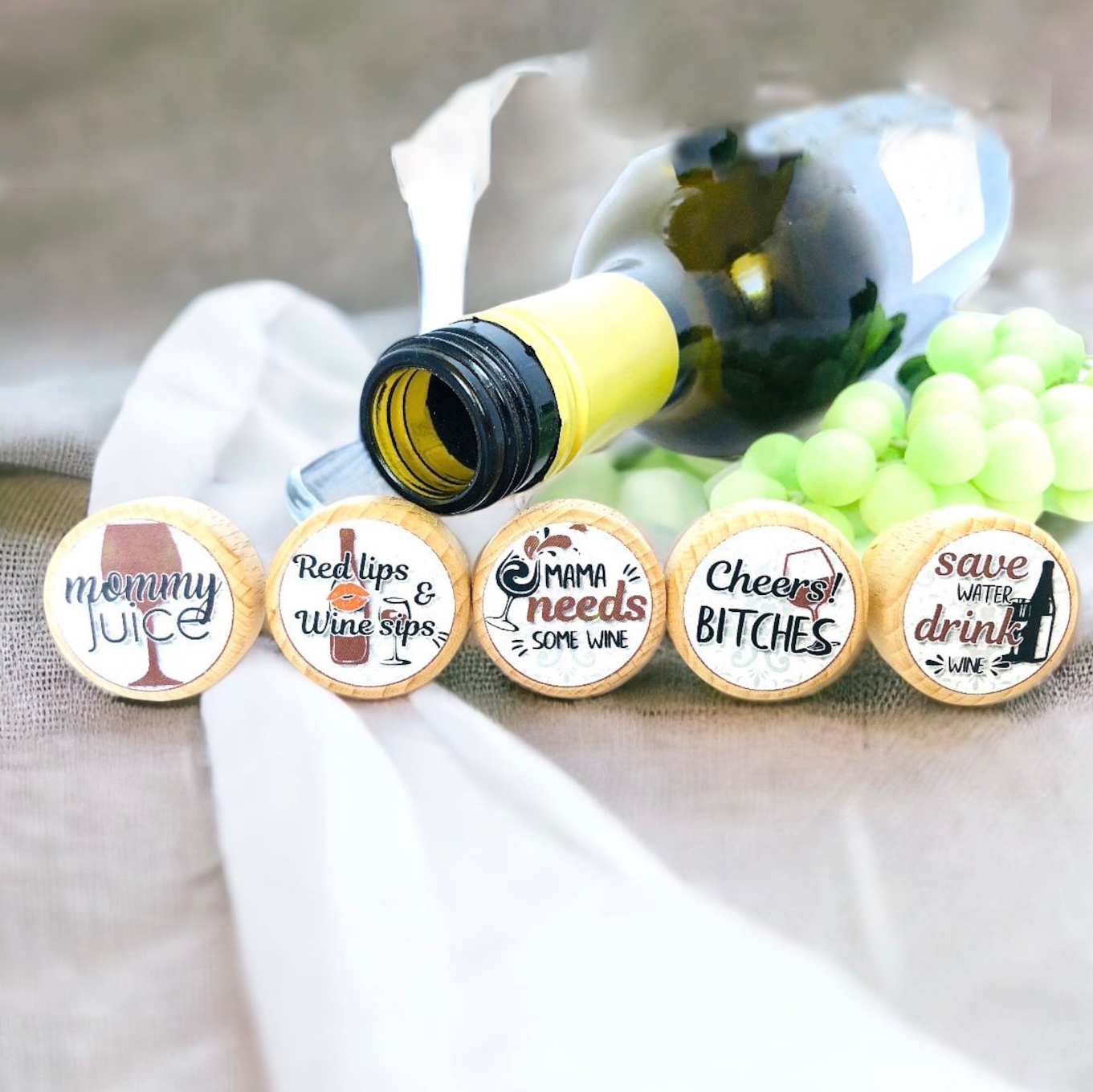 ✨Funny Saying Wine Stoppers