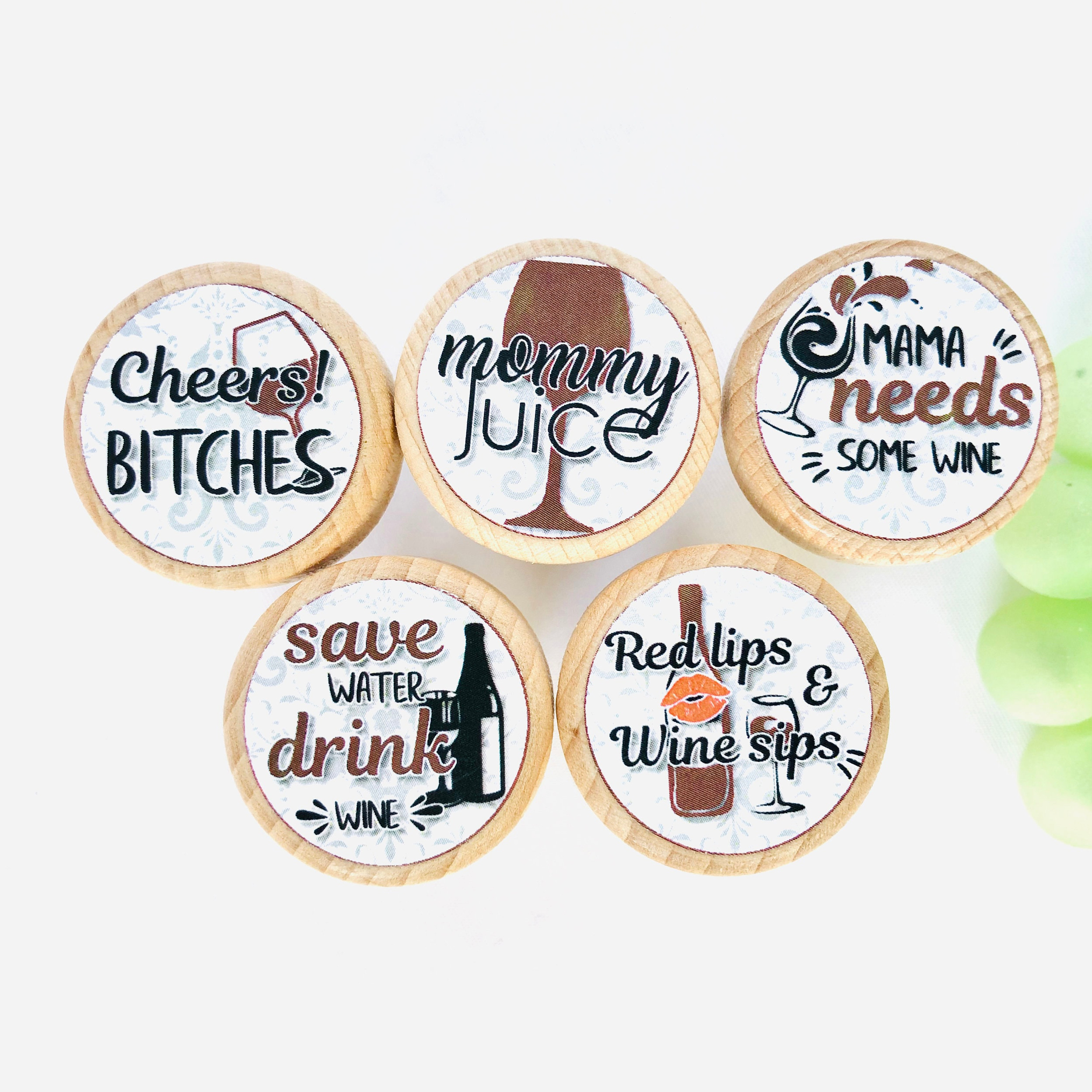 ✨Funny Saying Wine Stoppers