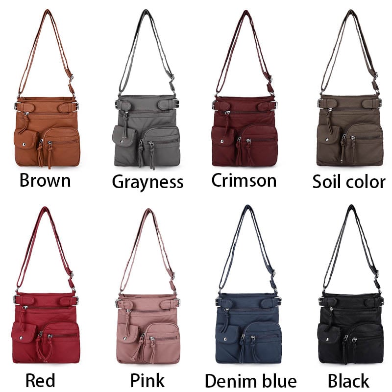 ⏰Promotion 49% OFF💥Multi-Pocket Crossbody Bag Soft Shoulder Purse Bag