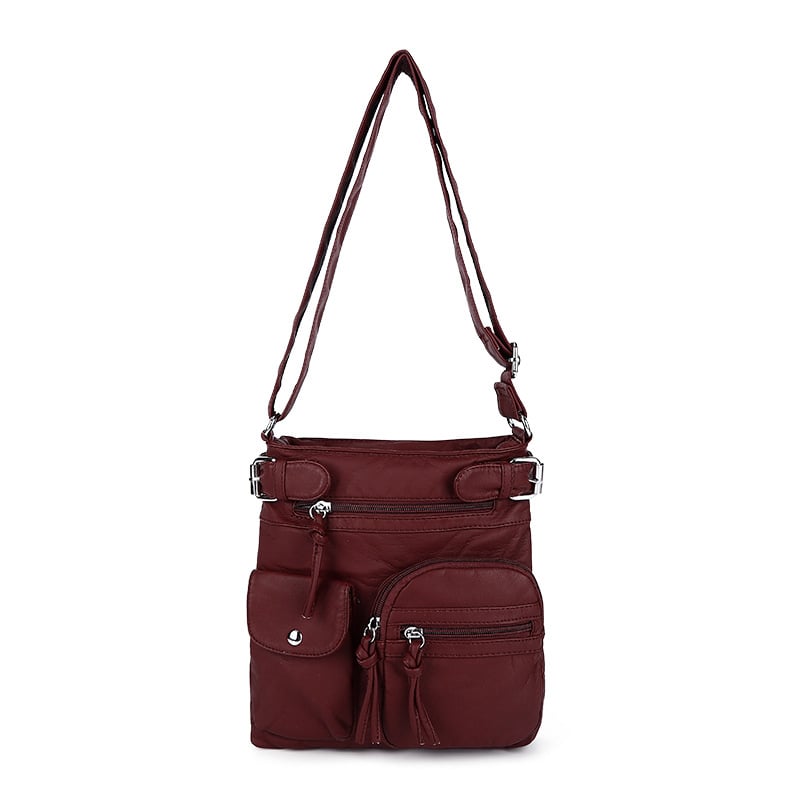 ⏰Promotion 49% OFF💥Multi-Pocket Crossbody Bag Soft Shoulder Purse Bag