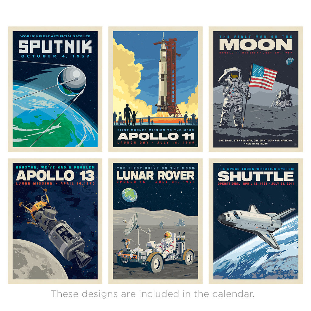 📅2025 Wall Calendar: NASA Historic Space Exploration