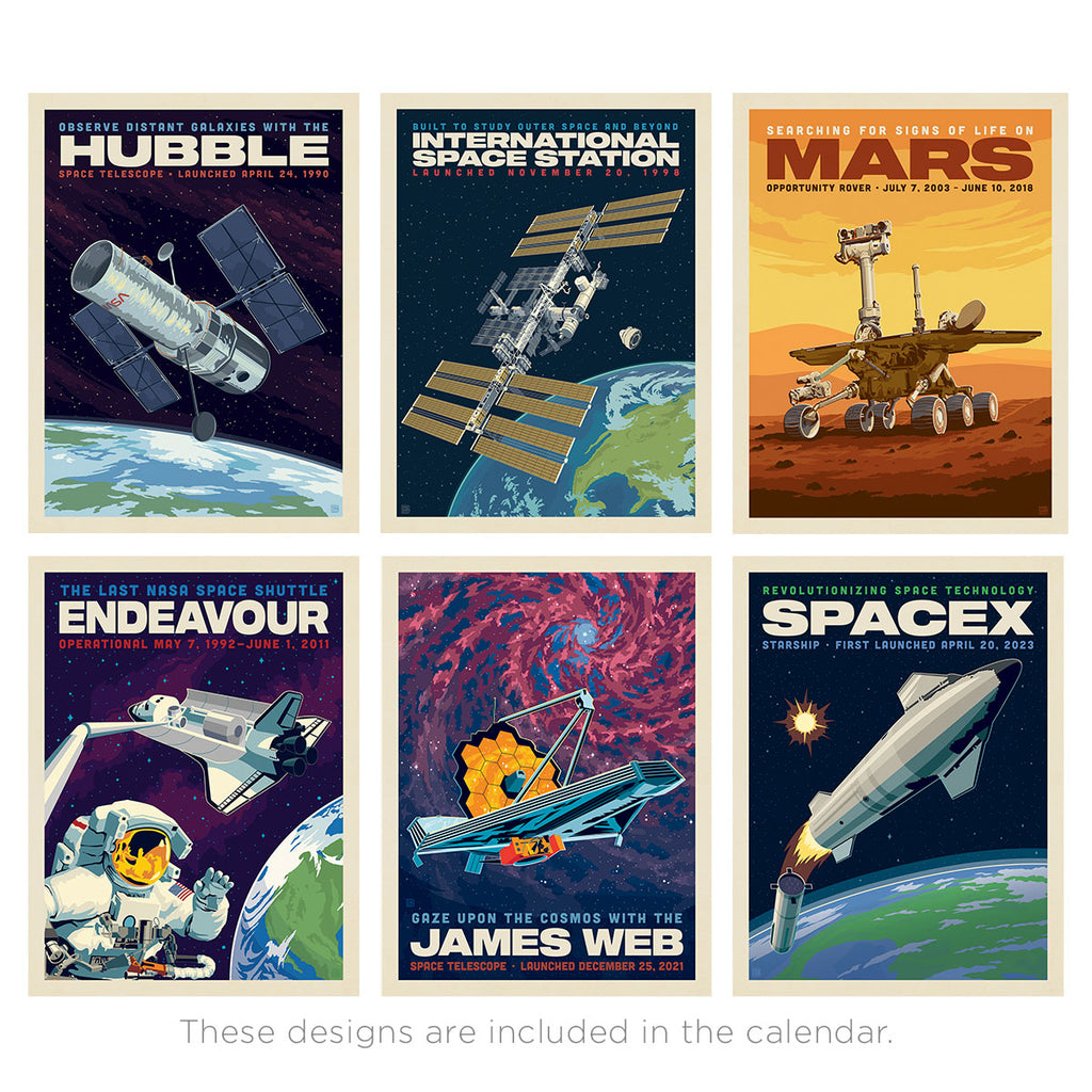 📅2025 Wall Calendar: NASA Historic Space Exploration