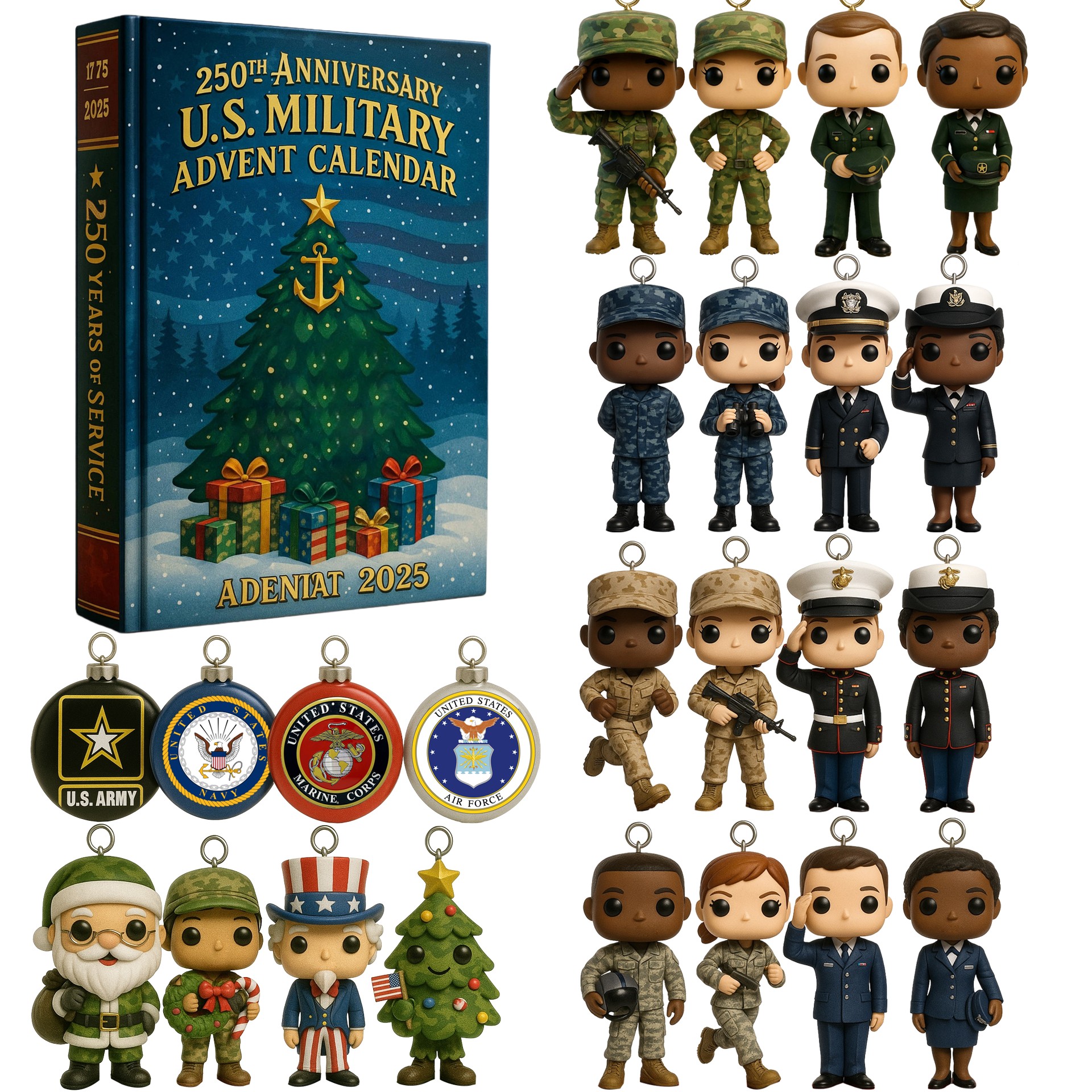 250th Anniversary U.S. Military Advent Calendar 2025